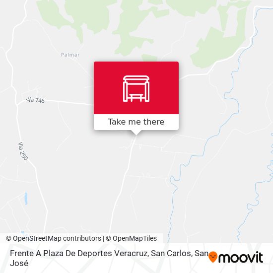 Frente A Plaza De Deportes Veracruz, San Carlos map