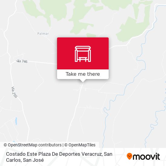 Costado Este Plaza De Deportes Veracruz, San Carlos map