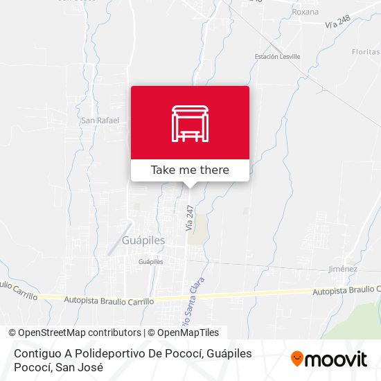Contiguo A Polideportivo De Pococí, Guápiles Pococí map
