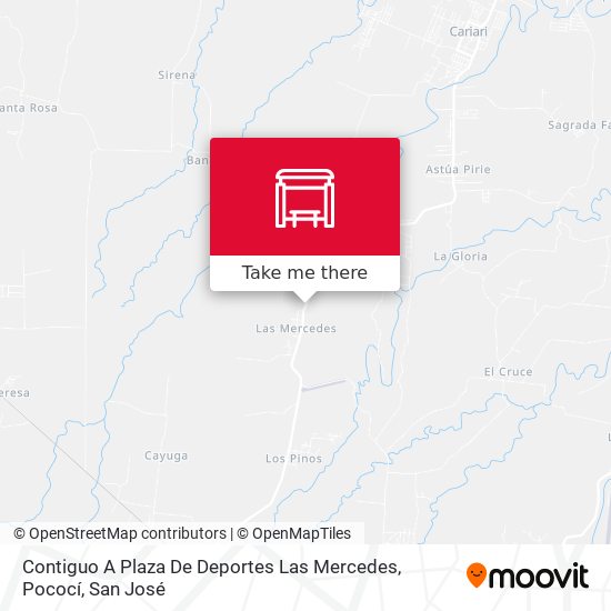 Contiguo A Plaza De Deportes Las Mercedes, Pococí map