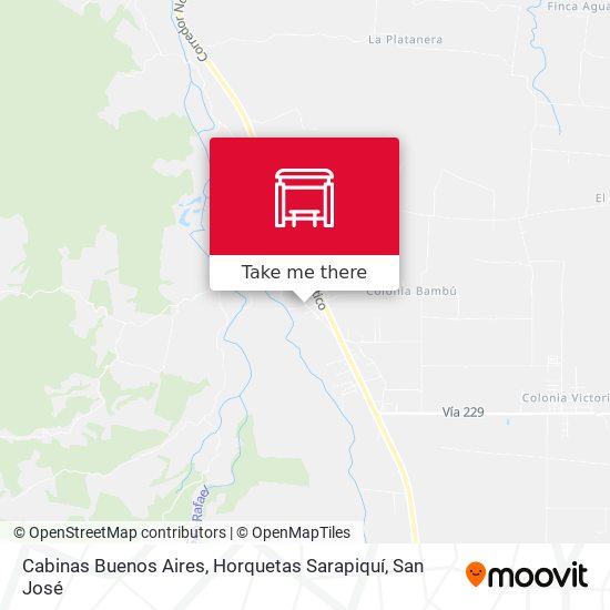 Cabinas Buenos Aires, Horquetas Sarapiquí map