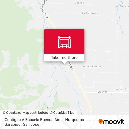 Contiguo A Escuela Buenos Aires, Horquetas Sarapiquí map