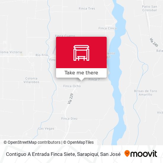 Contiguo A Entrada Finca Siete, Sarapiquí map