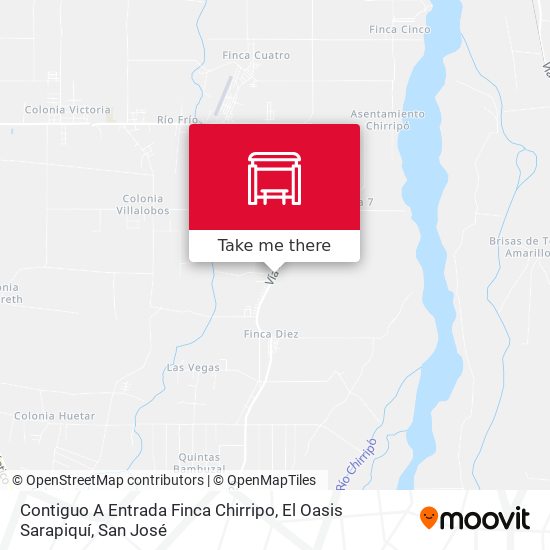 Contiguo A Entrada Finca Chirripo, El Oasis Sarapiquí map