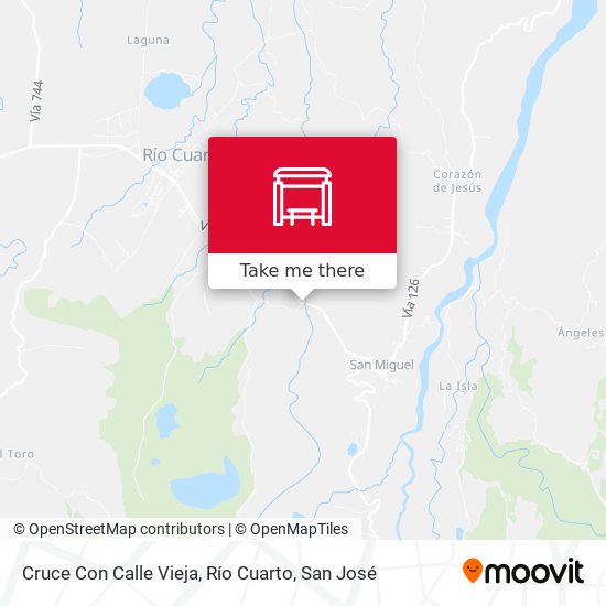 Mapa de Cruce Con Calle Vieja, Río Cuarto