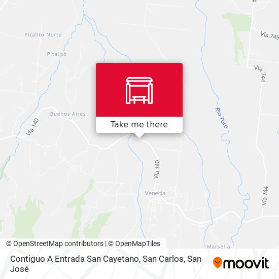 Contiguo A Entrada San Cayetano, San Carlos map