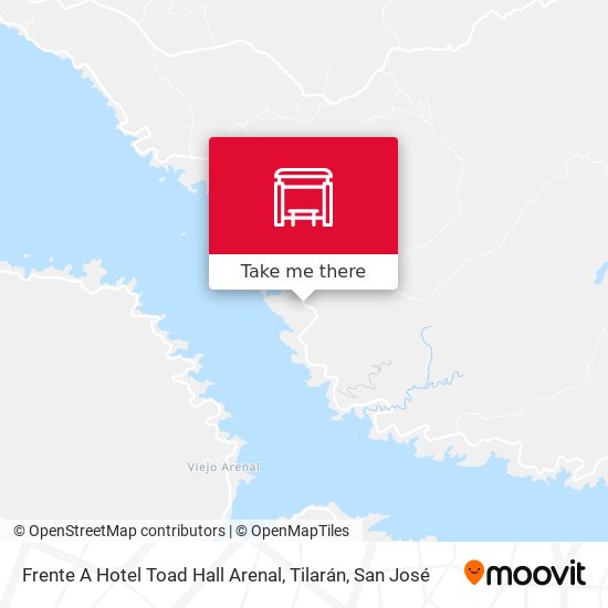 Mapa de Frente A Hotel Toad Hall Arenal, Tilarán