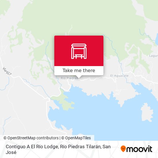 Mapa de Contiguo A El Río Lodge, Río Piedras Tilarán