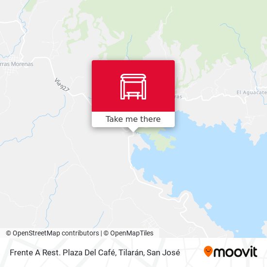 Mapa de Frente A Rest. Plaza Del Café, Tilarán