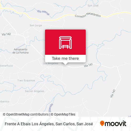 Frente A Ebais Los Ángeles, San Carlos map