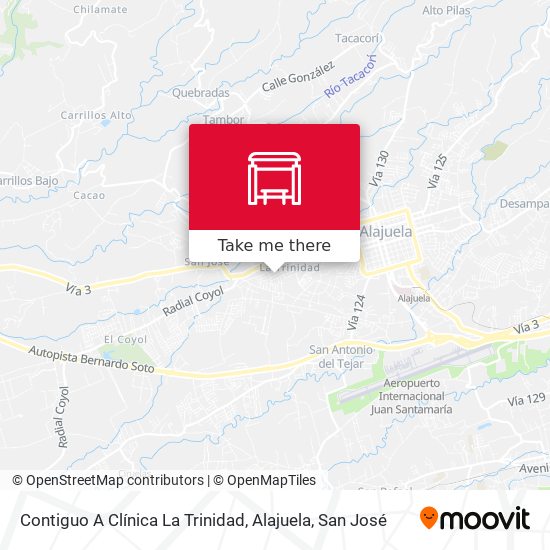 Contiguo A Clínica La Trinidad, Alajuela map