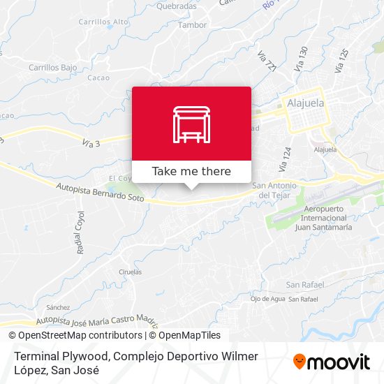 Mapa de Terminal Plywood, Complejo Deportivo Wilmer López