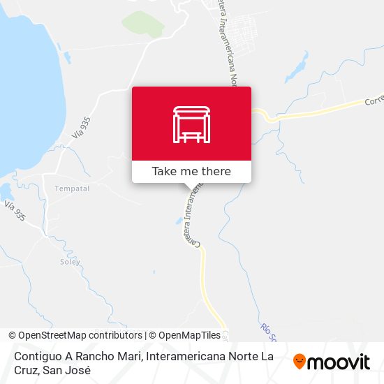 Contiguo A Rancho Mari, Interamericana Norte La Cruz map
