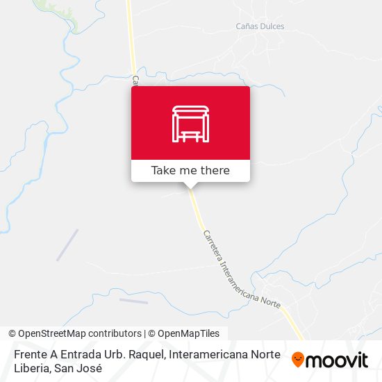 Frente A Entrada Urb. Raquel, Interamericana Norte Liberia map