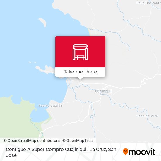Contiguo A Super Compro Cuajiniquil, La Cruz map