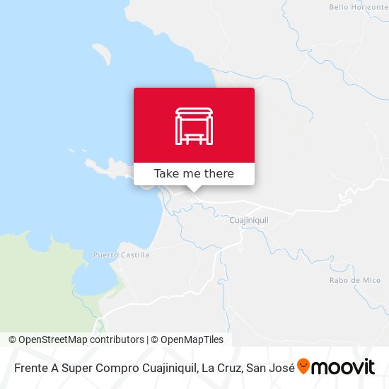 Mapa de Frente A Super Compro Cuajiniquil, La Cruz