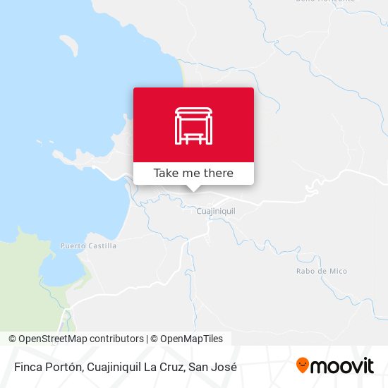 Mapa de Finca Portón, Cuajiniquil La Cruz