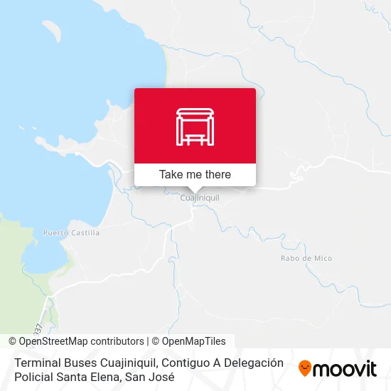 Terminal Buses Cuajiniquil, Contiguo A Delegación Policial Santa Elena map
