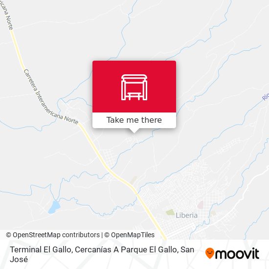 Mapa de Terminal El Gallo, Cercanías A Parque El Gallo