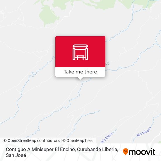 Contiguo A Minisuper El Encino, Curubandé Liberia map