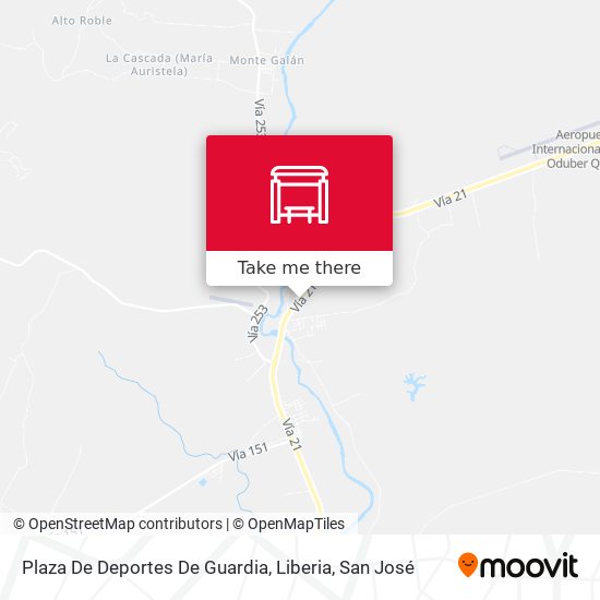 Plaza De Deportes De Guardia, Liberia map