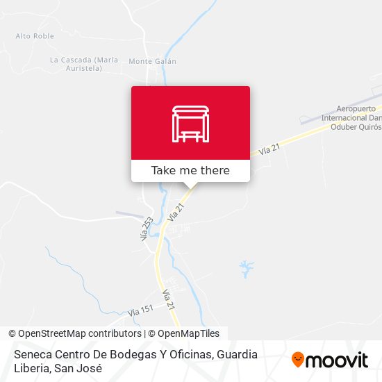 Seneca Centro De Bodegas Y Oficinas, Guardia Liberia map