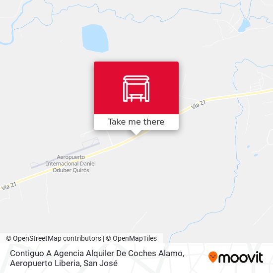Contiguo A Agencia Alquiler De Coches Alamo, Aeropuerto Liberia map
