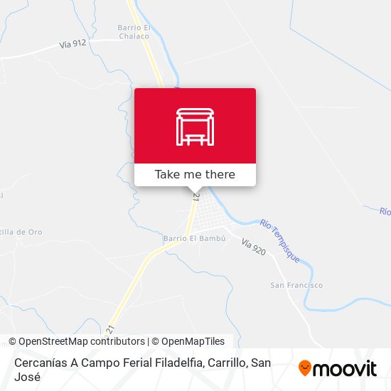 Cercanías A Campo Ferial Filadelfia, Carrillo map