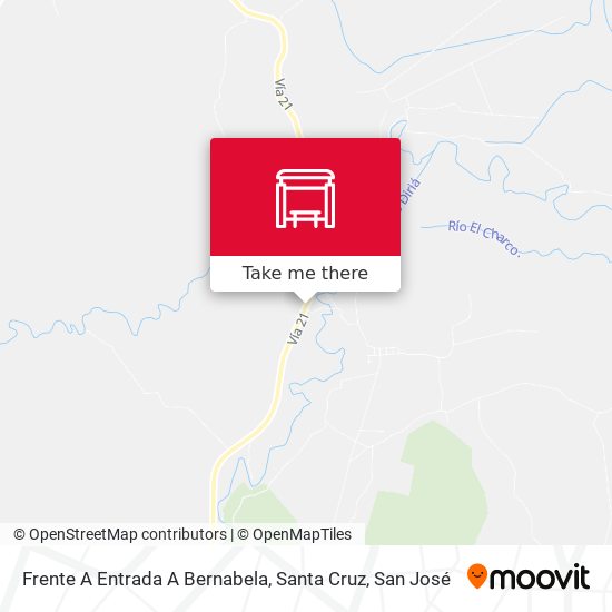 Mapa de Frente A Entrada A Bernabela, Santa Cruz