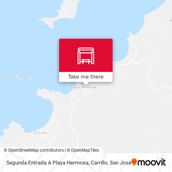 Segunda Entrada A Playa Hermosa, Carrillo map