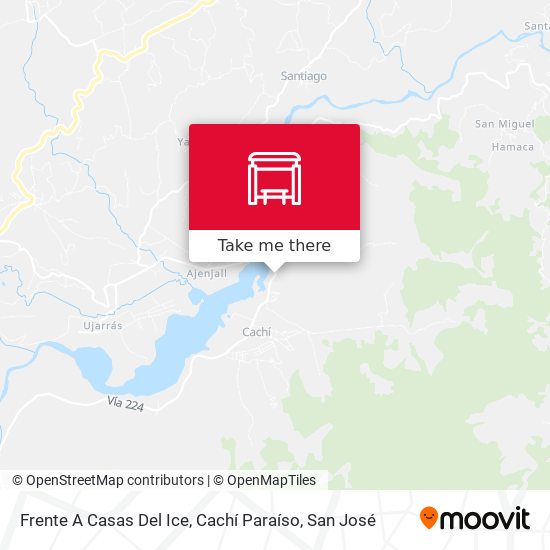Mapa de Frente A Casas Del Ice, Cachí Paraíso