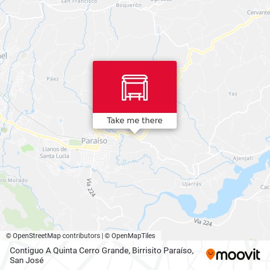 Contiguo A Quinta Cerro Grande, Birrisito Paraíso map