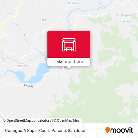 Contiguo A Super Cachí, Paraíso map