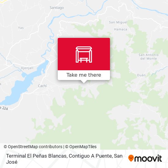Terminal El Peñas Blancas, Contiguo A Puente map