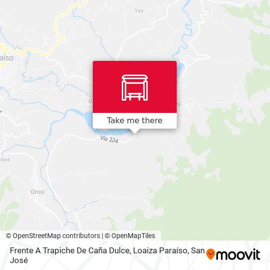 Frente A Trapiche De Caña Dulce, Loaiza Paraíso map