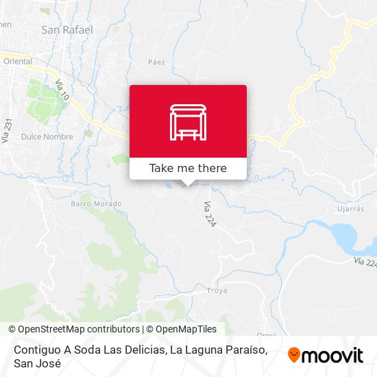 Contiguo A Soda Las Delicias, La Laguna Paraíso map
