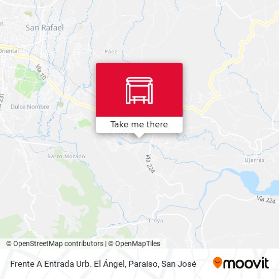 Mapa de Frente A Entrada Urb. El Ángel, Paraíso