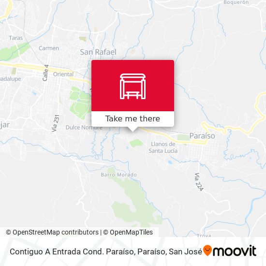 Contiguo A Entrada Cond. Paraíso, Paraíso map