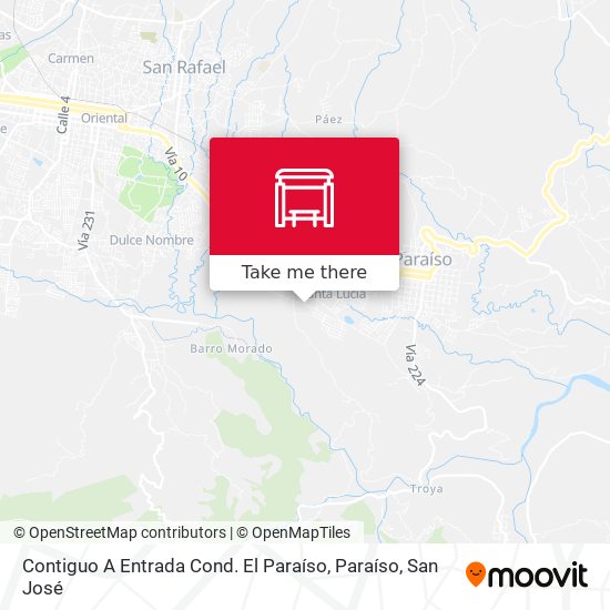 Contiguo A Entrada Cond. El Paraíso, Paraíso map