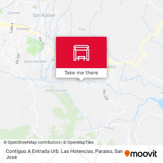 Contiguo A Entrada Urb. Las Hotencias, Paraíso map