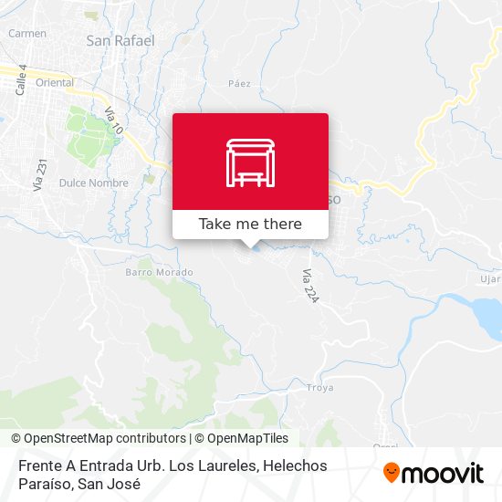 Mapa de Frente A Entrada Urb. Los Laureles, Helechos Paraíso