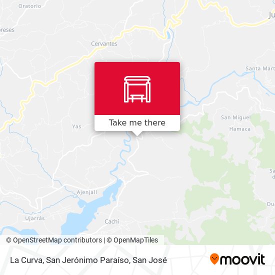 Mapa de La Curva, San Jerónimo Paraíso