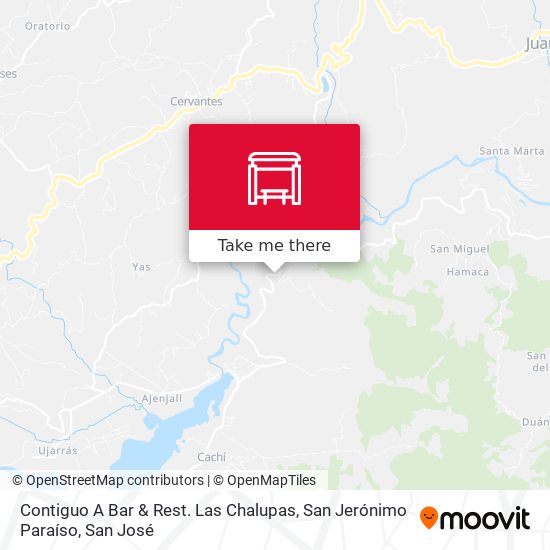 Contiguo A Bar & Rest. Las Chalupas, San Jerónimo Paraíso map