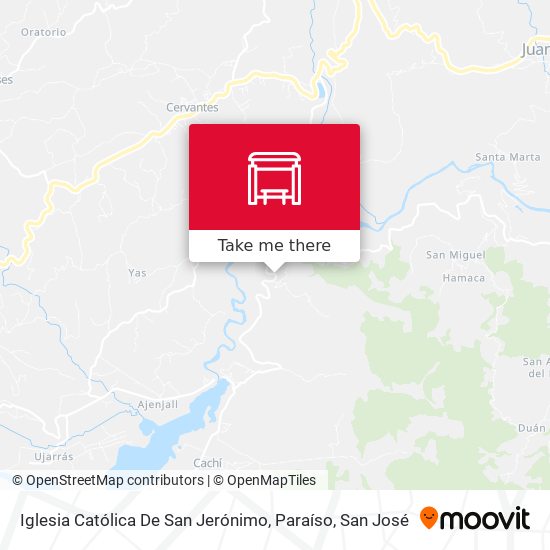 Mapa de Iglesia Católica De San Jerónimo, Paraíso