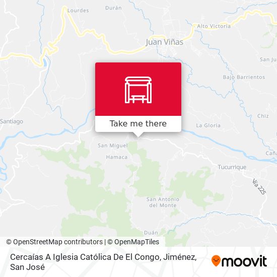 Cercaías A Iglesia Católica De El Congo, Jiménez map