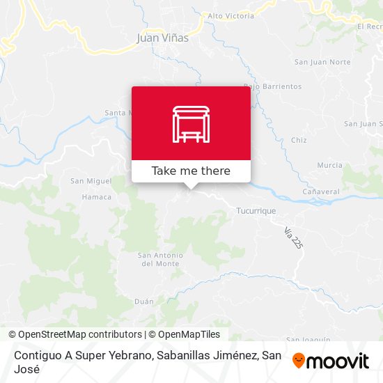 Contiguo A Super Yebrano, Sabanillas Jiménez map