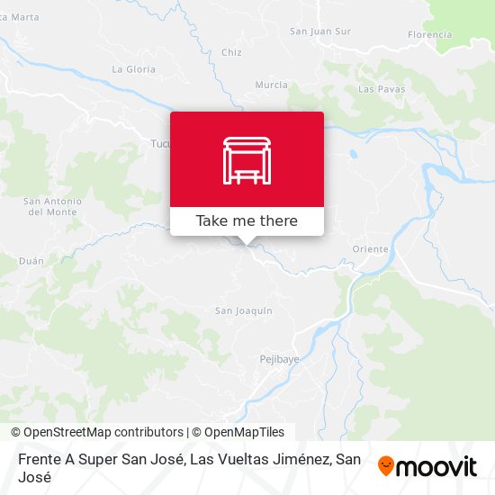 Frente A Super San José, Las Vueltas Jiménez map