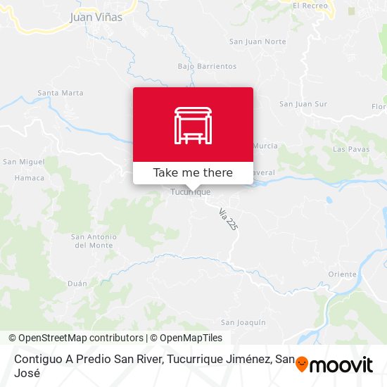 Contiguo A Predio San River, Tucurrique Jiménez map