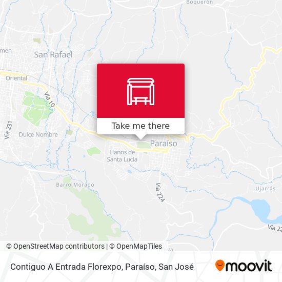 Contiguo A Entrada Florexpo, Paraíso map