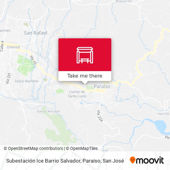 Subestación Ice Barrio Salvador, Paraíso map